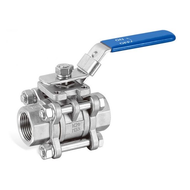 3-teiliger Kugelhahn ISO-Top 5211 voller Durchgang IG (Auslaufmodell)